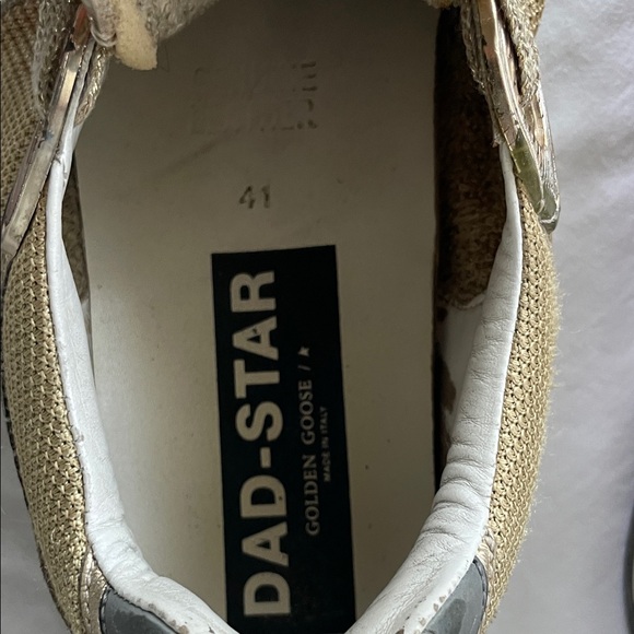 Golden Goose Gold Dad Star Sneakers Shoes - Picture 3 of 8